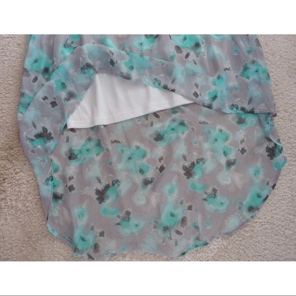 ✨EUC✨ CHARMING CHARLIE GREY & MINT HI-LOW DRESS - Picture 4 of 6